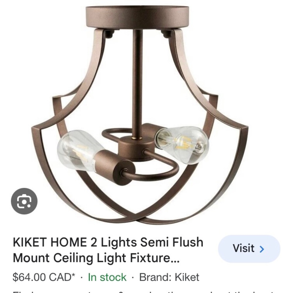 3 new light fixtures